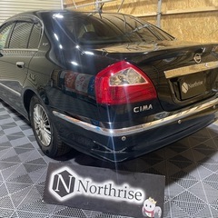 日産　シーマ　VIP  4WD 4500cc GNF50 平成15年　13.4万キロ　サンルーフ　本革シート　純正ナビ　バックカメラ　フロントサイドビューカメラ　クルコン　一時抹消の画像