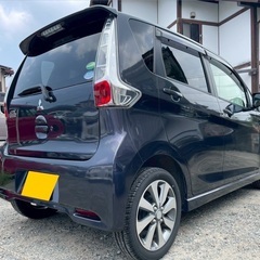 フル装備お買い得ターボ車☆月々1万円〜分割払い可❗️ 車検2年付き！【名義変更代込み】大人気☆三菱 EKカスタム☆SDナビ付き☆走行中DVD見れます☆ETC付き☆便利なバックカメラ付き☆ドラレコ付き☆スマートキー☆フルオートエアコン☆純正アルミ！そのまま乗って帰れます❗️の画像