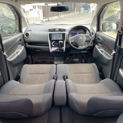 フル装備お買い得ターボ車☆月々1万円〜分割払い可❗️ 車検2年付き！【名義変更代込み】大人気☆三菱 EKカスタム☆SDナビ付き☆走行中DVD見れます☆ETC付き☆便利なバックカメラ付き☆ドラレコ付き☆スマートキー☆フルオートエアコン☆純正アルミ！そのまま乗って帰れます❗️の画像