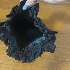 RADY🩷巾着ポーチ　黒の画像