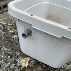 オーバーフロー加工 メダカ タライの画像