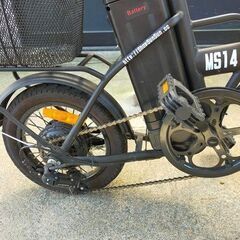 電動アシスト付き折り畳み自転車格安　アシスト部分が不調　バッテリー問題なしの画像