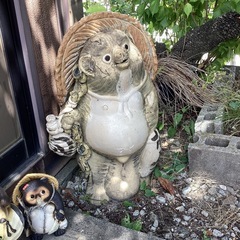 (引取り確定)たぬき置物の画像