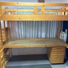 ロフトベッド　引き出し付きの画像