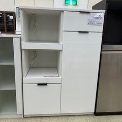 リユースのサカイ東金店 NITORI レンジ台 白 ※棚板ネジな...