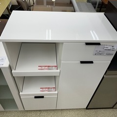 リユースのサカイ東金店 NITORI レンジ台 白 ※棚板ネジなし TJ13262の画像