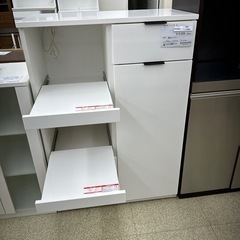リユースのサカイ東金店 NITORI レンジ台 白 ※棚板ネジなし TJ13262の画像