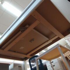 【リユースのサカイ八街店】★ジモティ割あり★ IKEA　伸縮ダイニングテーブル　ホワイト　クリーニング済　YJ6808の画像