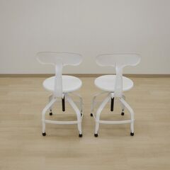 スチールチェア2脚【小金井市民限定】（小金井市再生家具）品番：07-02-16 ※新規優先の画像