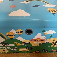西松屋　収納箱、おもちゃ箱、ベンチの画像