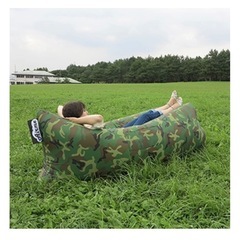 エアーソファー アウトドア キャンプの画像