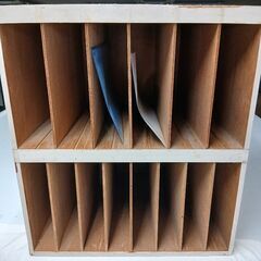 本棚　書類立て　レトロ　仕切り板　100円の画像
