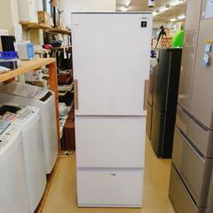 シャープ 350L 3ドア冷凍冷蔵庫 SJ-GE35G-W 20...