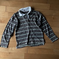 ボーダー長袖シャツ