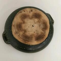 0714-029 陶器 持ち手付大皿 直火調理可の画像