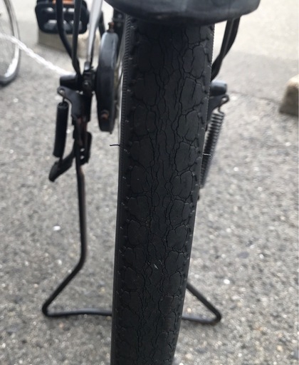 ジャングルジャングル岸和田店】ママチャリ 自転車 グレー 27インチ 南