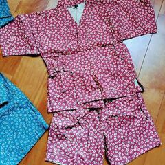 甚平 2枚セット 男の子 女の子 キッズ の画像
