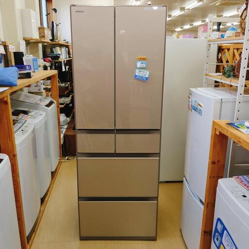 【美品】日立 冷蔵庫 R-HW48N XN 475L 2020年製　フレンチドア HWタイプ R-HW48N ： 冷蔵庫 ： 日立の家電品