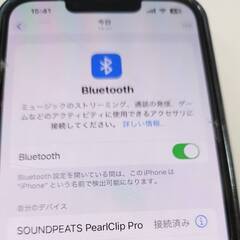 SOUNDPEATS PearlClip Pro ワイヤレスイヤホンの画像