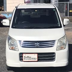 【スズキ ワゴンR FXリミテッド】中古軽自動車｜ナビ・バックカメラ・ホワイト｜スマートキー＆車検2年付き・自社ローン対応！の画像