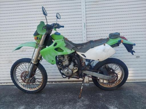 引取り可 KAWASAKI KLX250 LX250E レストアベース 部品取り オフ