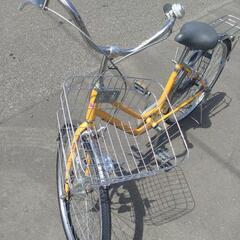 26インチ 🚲 中古 自転車 10,800円 🔑鍵新品 💡ライト付 新規防犯登録料コミ 813の画像