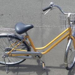 26インチ 🚲 中古 自転車 10,800円 🔑鍵新品 💡ライト付 新規防犯登録料コミ 813の画像