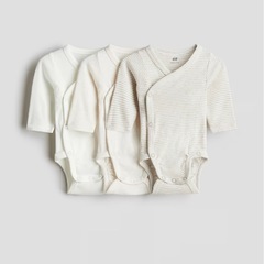 h&mベビーボディースーツ6着の画像