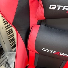 GTレーシング ゲーミングチェア 赤 レッド 未使用に近いの画像