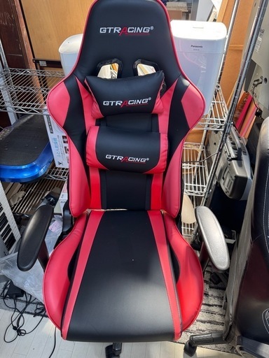 GTレーシング ゲーミングチェア 赤 レッド 未使用に近い