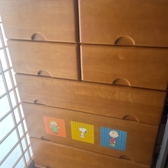 スヌーピー木製棚の画像
