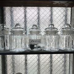 保存容器　ガラス
瓶　5個