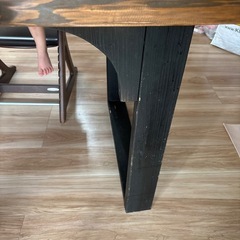 杉の一枚板　ダイニングテーブルの画像
