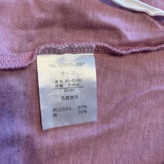 【無料】ベビー服(50-60)ピンク色差し上げますの画像