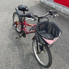 自転車　RED HAWK 子供用　20インチ 6段変速　ライト✖️の画像