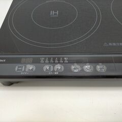 IH２口コンロ YIH02EK YAMADA 2022年製 250714-3Tの画像