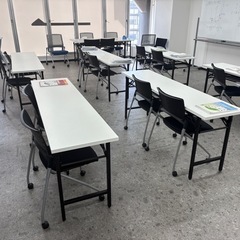 【大量まとめ】  塾 デスク 机 椅子 ホワイトボード セット売り