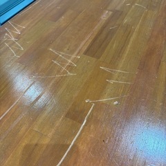 2号店在庫　木製天板テーブル❗️2台あります。の画像