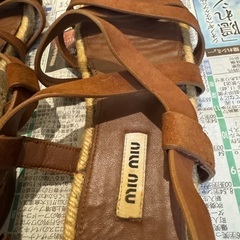 ミュウミュウ MIU MIU エスパドリーユ フラットサンダルの画像