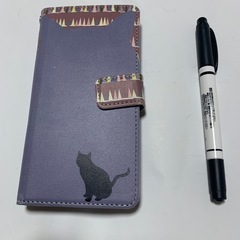 スマホケース 全機種対応 手帳型 携帯ケース 動物 猫 バイカラー スマートフォン ケース 手帳型ケース の画像