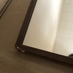 JM20065K)鏡ミラー≺幅：約23cm 高さ：約120cm 奥行：約34cm>中古品【取りに来られる方限定】 　 の画像