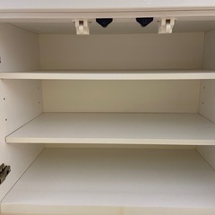3枚扉レンジボード　キズ　ヨゴレ有　ホワイトの画像