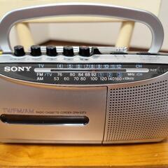 SONY ラジオカセットコーダー E5 ブルー CFM-E5/L