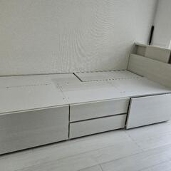 キャンセルのため再投稿！収納付き！シングルベッドフレームの画像