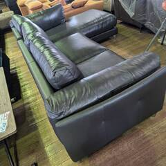 幅283㎝、BK色のカウチソファ【648000円】の品を108000円にて販売中！の画像