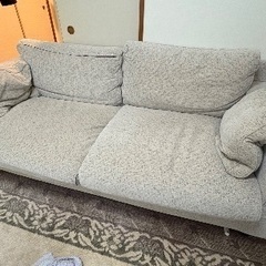 奥行きのあるゆったり2人掛けソファ