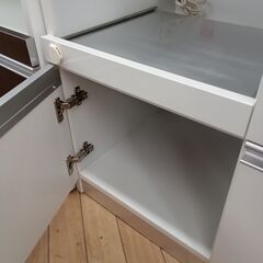 ★リユースのサカイつくば店★TK5871 ユーアイ 食器棚 ホワイト H196×D50×W120 クリーニング済みの画像