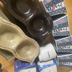 予定者決定中　食器　小皿　湯呑みの画像