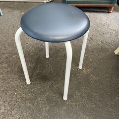 丸椅子　No.4026　スツール　紺/ホワイト　藤沢工業株式会社　【リサイクルショップどりーむ荒田店】の画像