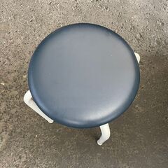 丸椅子　No.4026　スツール　紺/ホワイト　藤沢工業株式会社　【リサイクルショップどりーむ荒田店】の画像